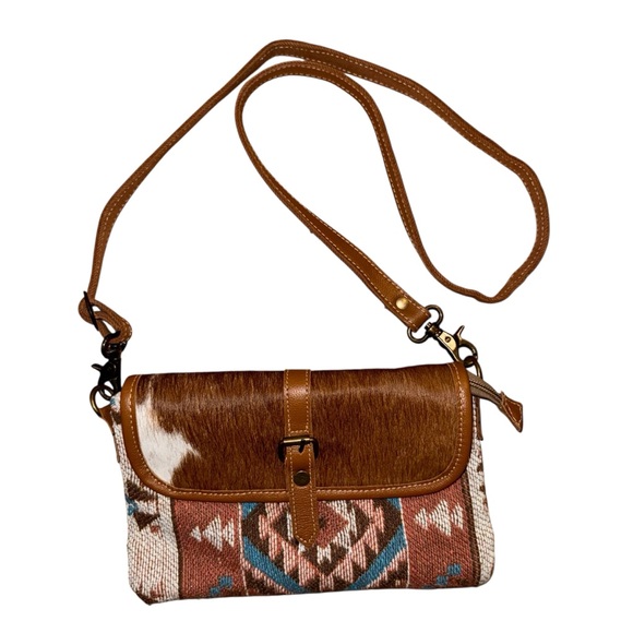 Myra Bag Handbags - Myra Brown Leather Crossbody Bag